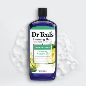 Dr Teal's Glow & Hydrate Foaming Bath with Avocado Oil & Essential Oils, 34 fl oz